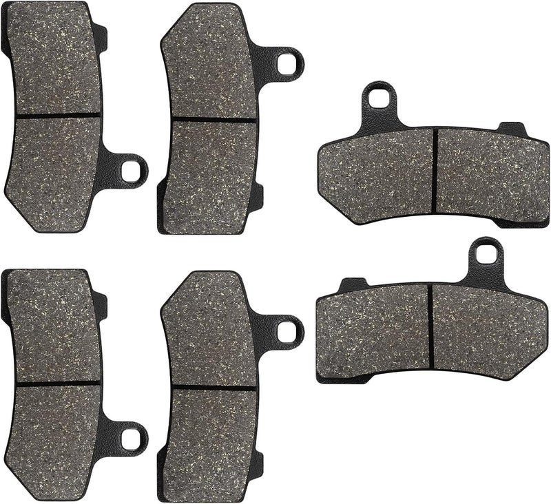 ZICOO Front and Rear Brake Pads for Harley Road Glide 2008-2021, FLHX Street Glide 2008-2022, Road King 2008-2022, FLHTCU Ultra Classic Electra Glide 2008-2020 - Image 2